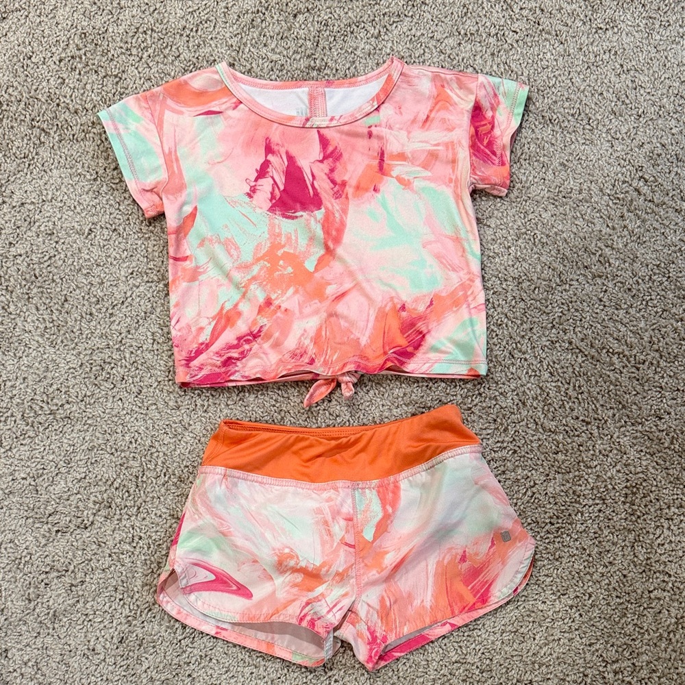 Ideology Kids Set in Pink and Orange